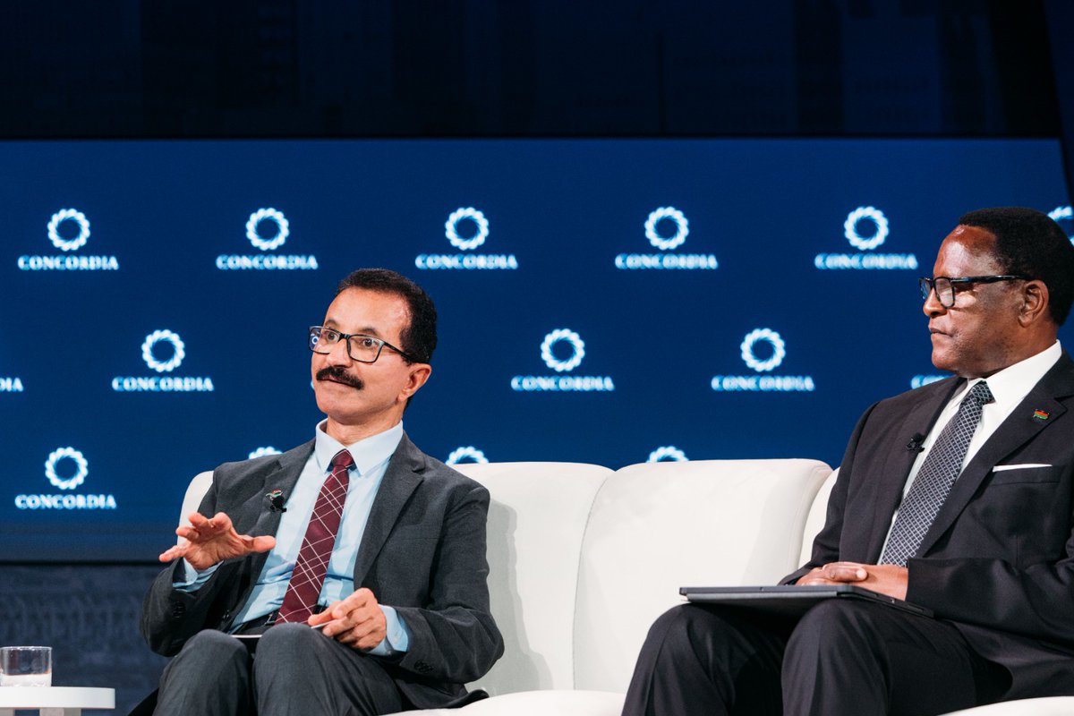 Africa is realising its potential and welcoming the flow of trade, and @DP_World is excited to be a part of it. That was my message as I discussed the future of African trade and infrastructure with Lazarus McCarthy Chakwera, President of Malawi at the @ConcordiaSummit at #UNGA78