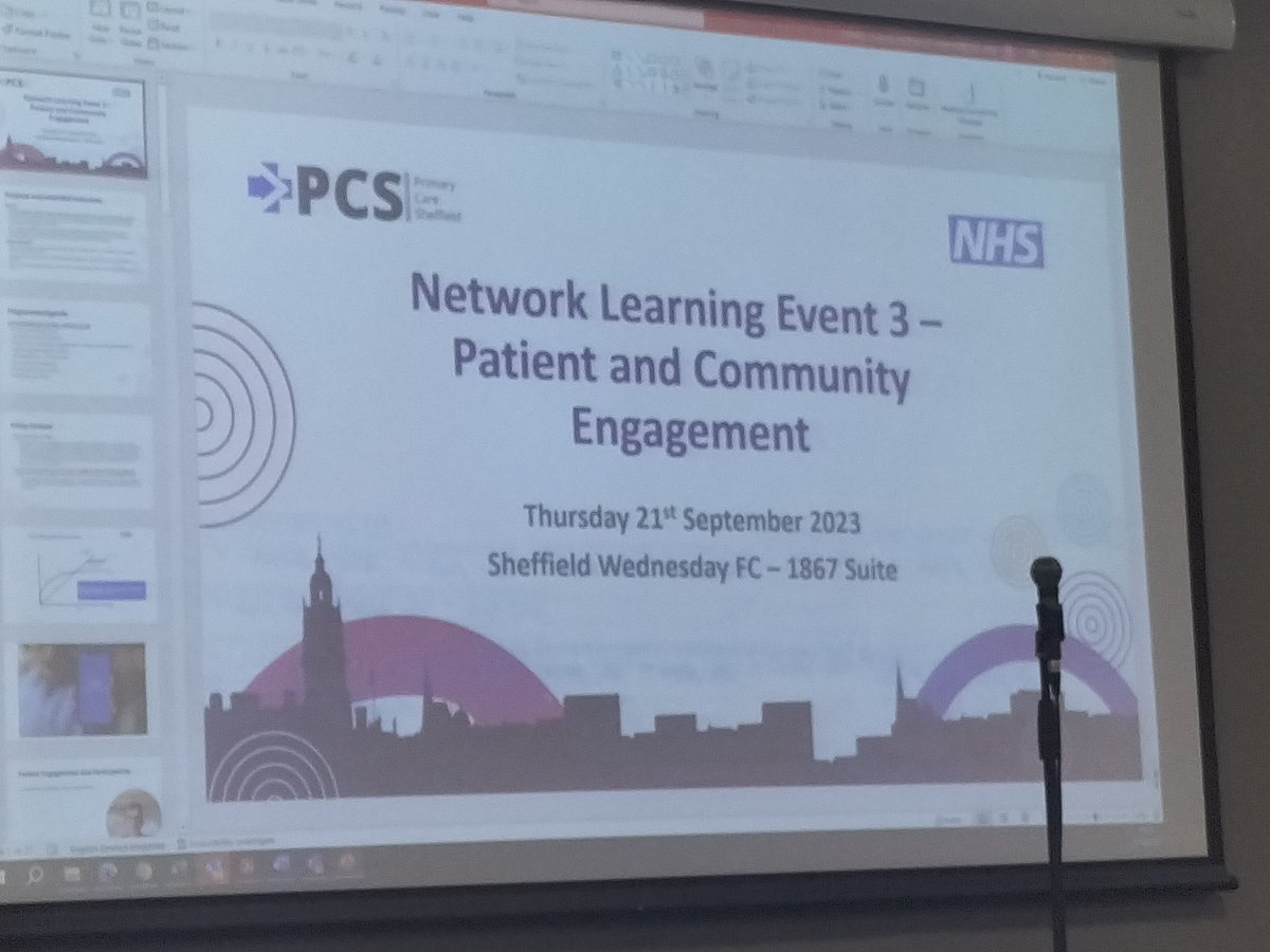 SamanthaJW_'s tweet photo. This morning I attended @primarycareshef Network learning event looking at Patient and Community Engagement
My colleagues from @HeeleyPlus and @HeeleyTrust presented the work we are doing and it was great to hear from other PCNs in Sheffield https://t.co/aArDZAASQN