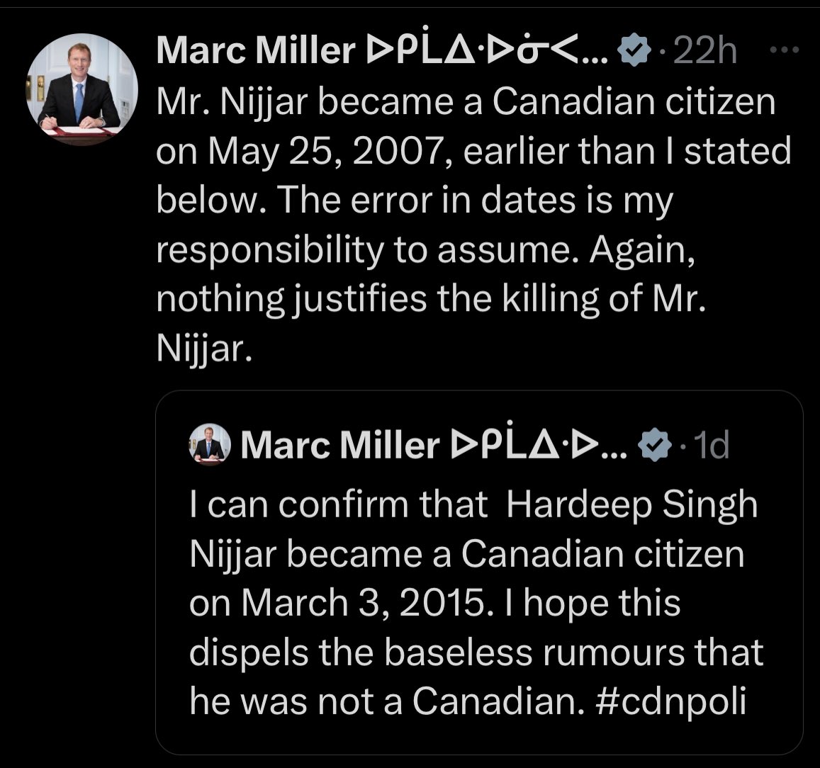 cherylbenson's tweet photo. @NorbertElikes @washingtonpost Mr. #Nijjar became a Canadian citizen on May 25, 2007, nothing justifies the killing of Mr. Nijjar. Stop your hateful disinformation #IndianHate #Sikhs #IndianDisinformation https://t.co/CQb0nwoMZw