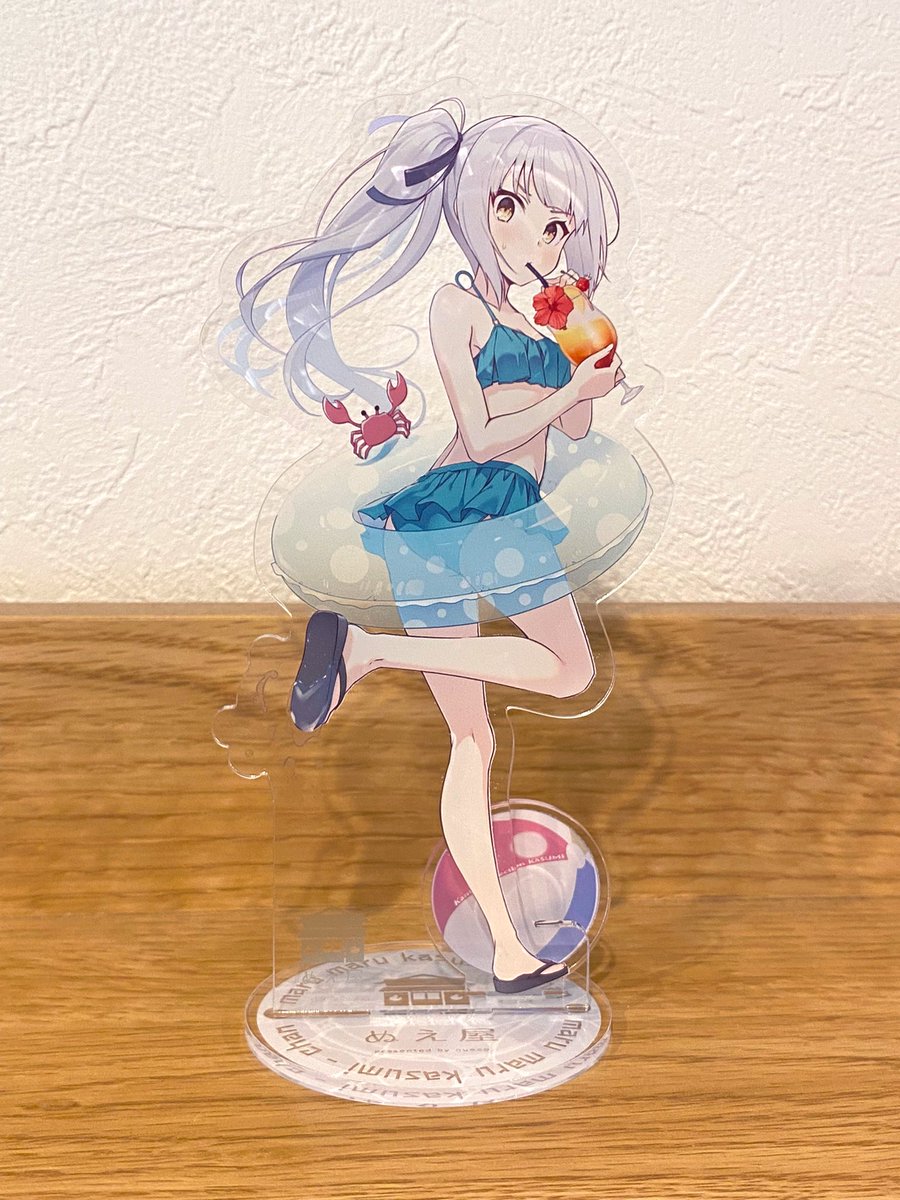霞(艦隊これくしょん) 「お待たせしていたBOOTH予約分、本日までの分すべて発送しました!水着の霞ちゃん」|nueco＠「ダンジョン城下町運営記」（イラスト担当）発売中のイラスト