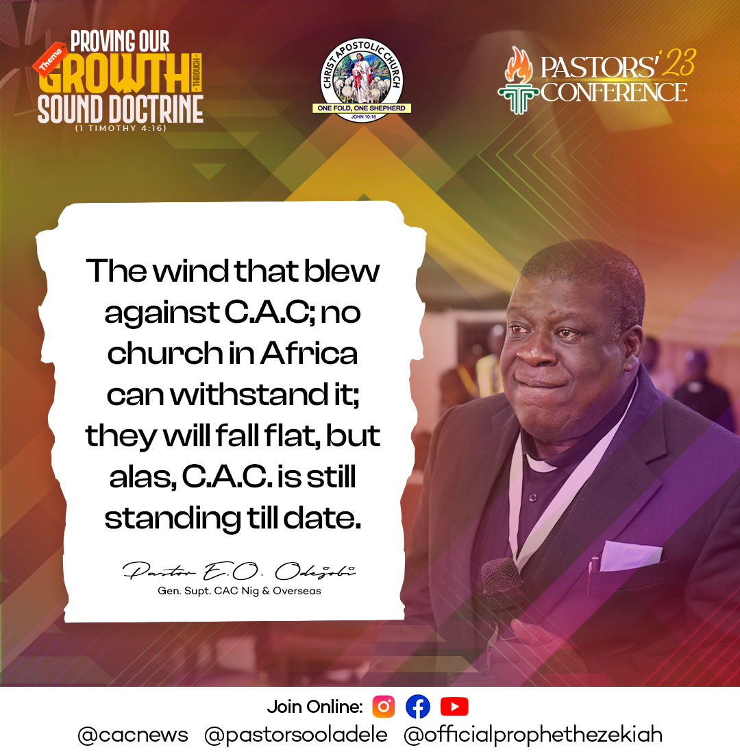 prophethezekiah's tweet image. Examine yourself in the mirror of God's word

Excerpts from the Message of PASTOR E.O. Odejobi (General Superintendent, CAC Nigeria &amp;amp; Overseas)

#cacnigeriaandoverseas
#pastorsconference
#2023
#ikejiarakeji
#officialprophethezekiah
#PHMedia