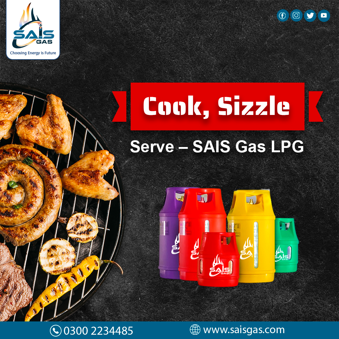 SaisGas's tweet photo. Cook, Sizzle, and Serve with SAIS Gas!
Looking to elevate your culinary game? Look no further than SAIS Gas LPG Cylinders for your home.
We are located at three different locations in 𝐑𝐚𝐰𝐚𝐥𝐩𝐢𝐧𝐝𝐢 &amp; 𝐈𝐬𝐥𝐚𝐦𝐚𝐛𝐚𝐝

 #LPGCylinders #SmartCooking #lpg #cylinder 

= https://t.co/ZR9RSRcYAP