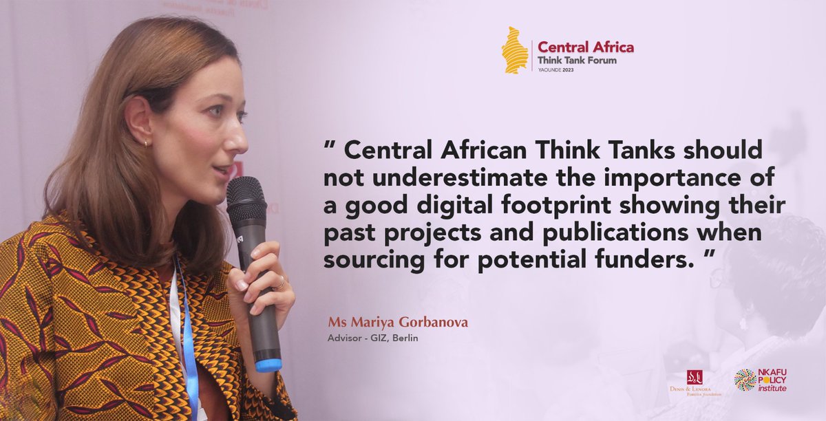 NkafuPolicyInst's tweet photo. #CEMACThinkTanks
#ECCASThinkTanks
#ThinkTankForum https://t.co/974fBMKVTI