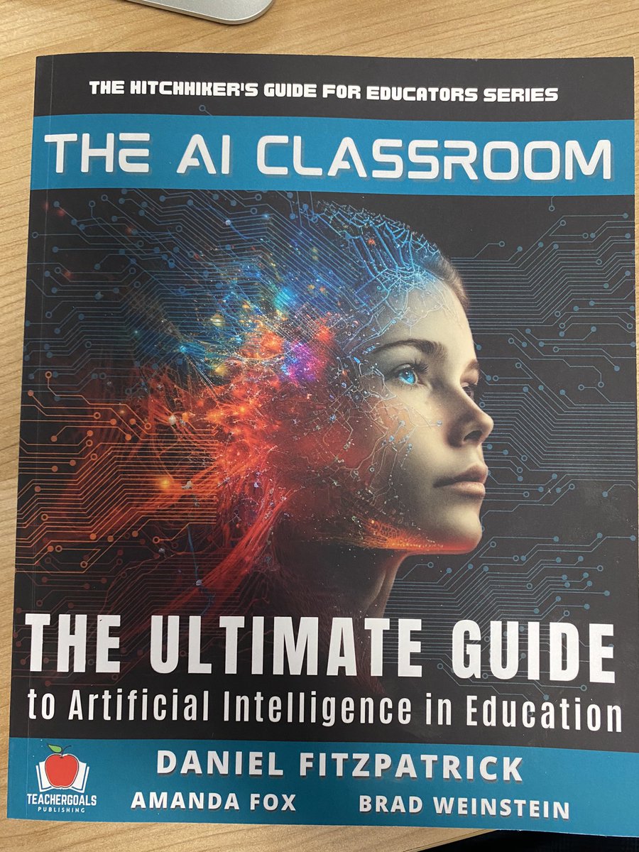 Look what has just arrived on my desk…a signed copy of Dan’s amazing book! 
Now to select a lucky winner from all the staff who attended my AI training session <a href="/RNNGroup/">RNN Group</a> Thanks again @theaieducatorX and what a lovely message.