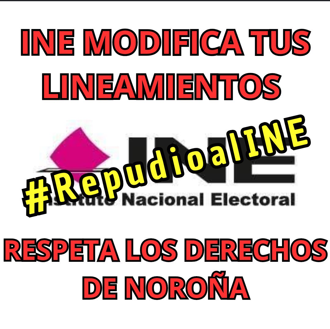 Exigimos al <a href="/INEMexico/">@INEMexico</a> modificar sus lineamientos en materia  de violencia política en razón de género, por ser inconstitucionales, y utilizarlos de manera arbitraria y facciosa para sacar de la actividad política a cuadros valiosos de la izquierda. Respeten los derechos de