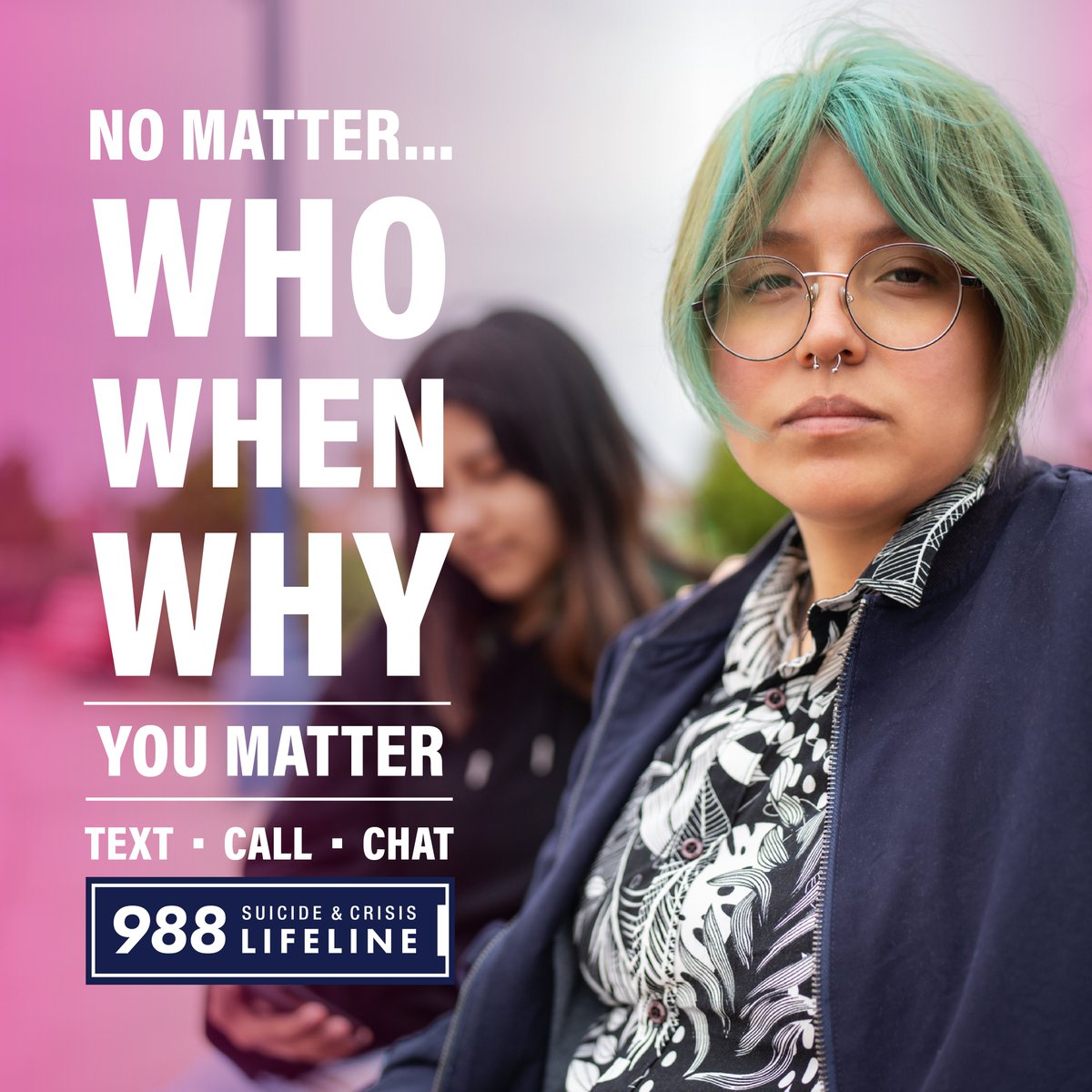 This Suicide Prevention Month, the #988Lifeline is here to support you. No matter what you are going through, we can help. We are here for you. Talk, text, or chat with us. Connect with a trained crisis counselor who is ready to support you. #MentalHealth #SuicidePrevention
