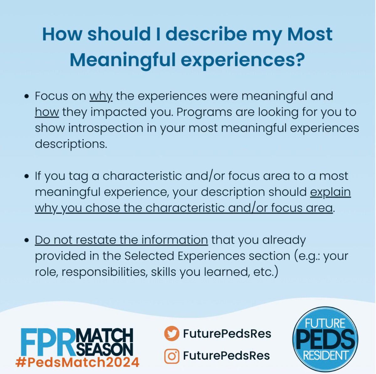Experiences🧪 and skills 🔬and personal hobbies🚵‍♀️🧗, oh my! 🤯😱Overwhelmed about what to include in your 10 Experiences on ERAS? We’ll, we’ve got you covered with some more tips on how to crush this section of your application! 🤝🤩😎🤓🧸🥼👉 <a href="/COMSEPediatrics/">COMSEP</a> <a href="/APPDconnect/">APPD</a>