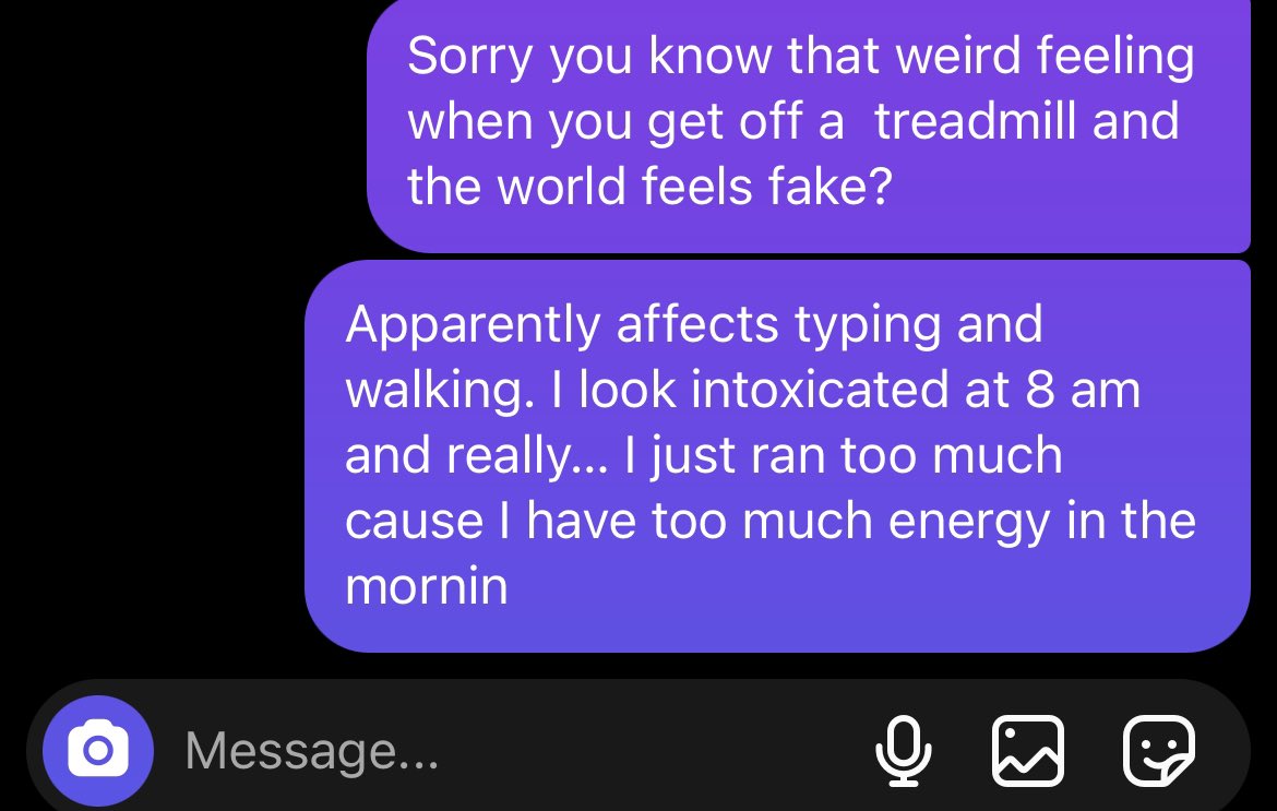 Two conversations, one morning. 
I am insane.