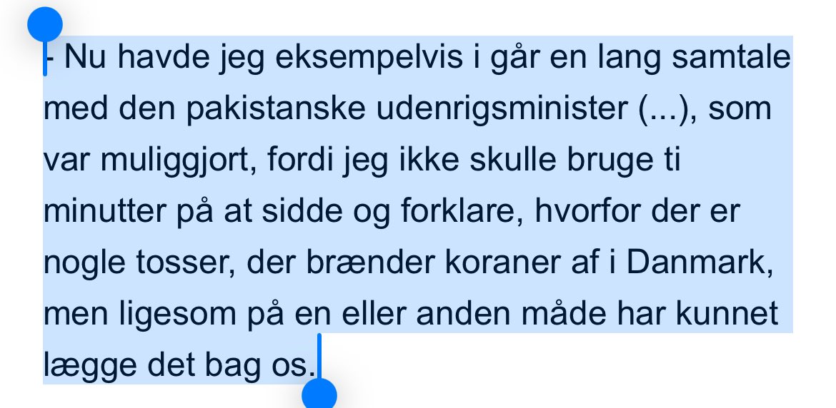 Mon den pakistanske udenrigsminister forklarede nogle af de menneskerettigheder, de som land ikke overholder for at snakke med Løkke? #dkpol