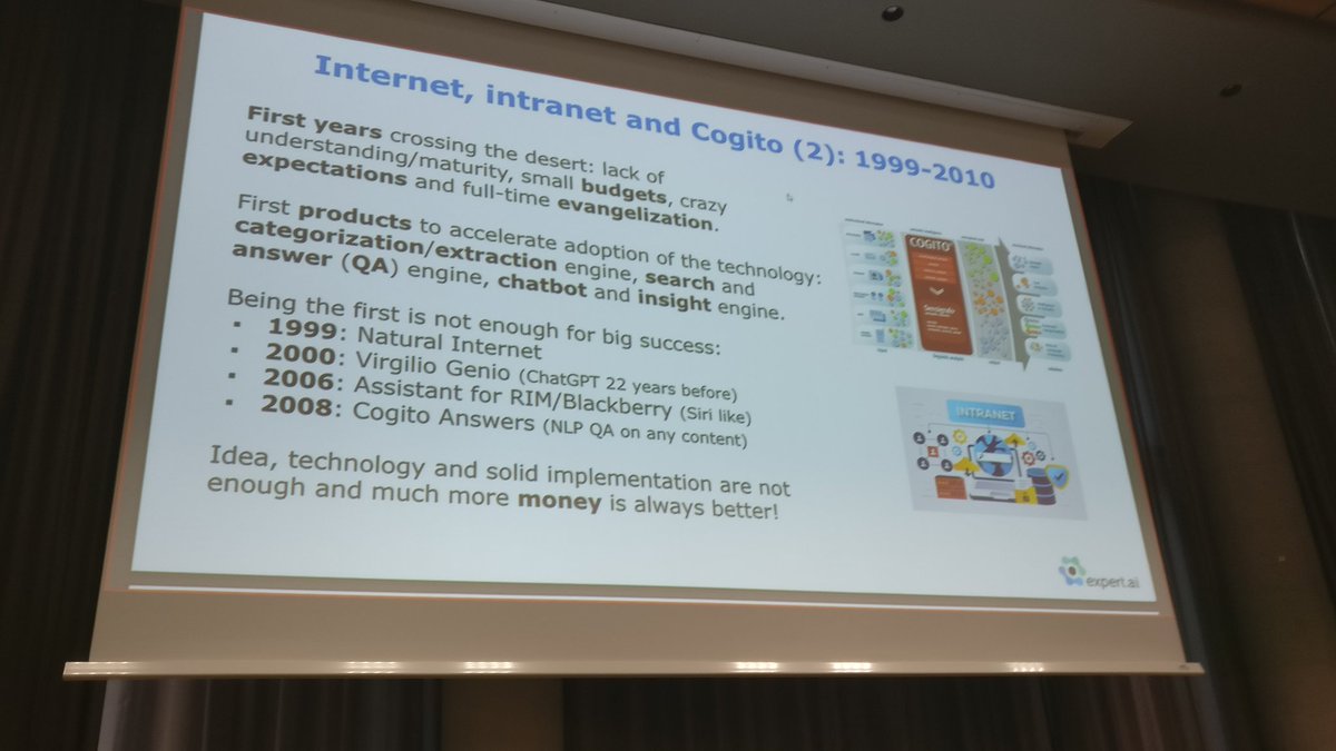 LTInnovate's tweet photo. Marco Varone @expertdotai relating the fascinating story of his company at #LI2023 - from start-up to multinational: a real European success story! https://t.co/B1z0gLGyWV