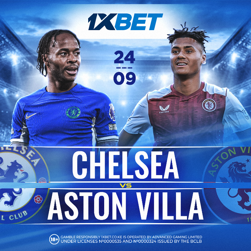 1xbetkenya_'s tweet photo. Predict the Winner and Score Big in the Chelsea vs. Aston Villa Match!