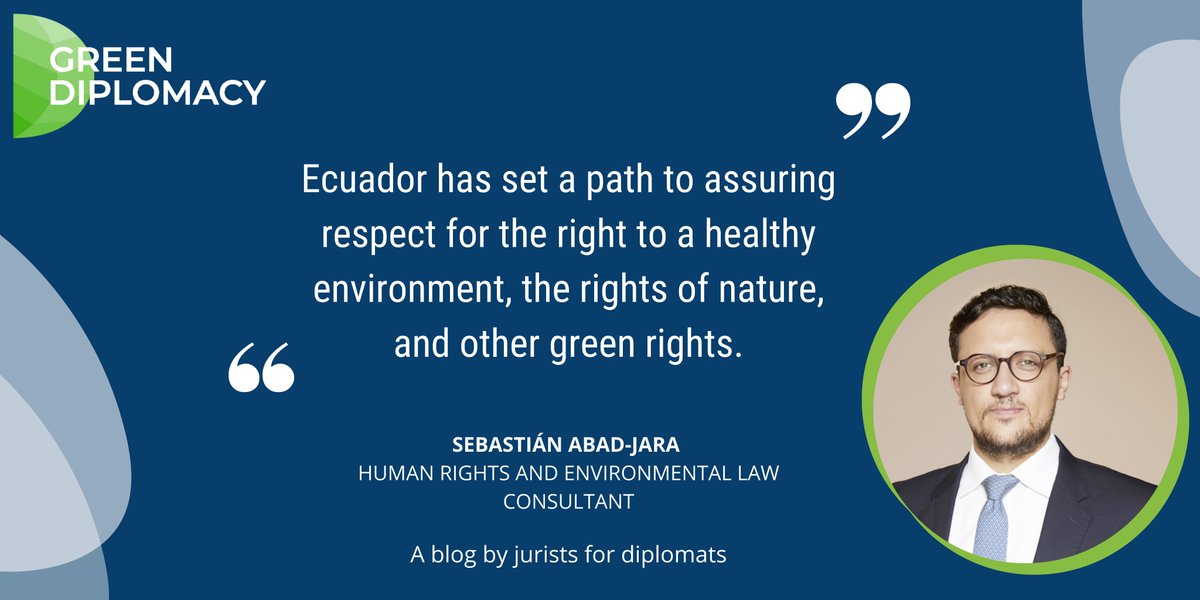 🇪🇨 In view of the recent Ecuadorian referendum, @sebastian_abadj reflects on the importance of public participation to ensure the protection of natural sanctuaries and green rights.

👉Read more here: greendiplomacy.org/article/people…

#SíAlYasuní #SíAlChocóAndino #nature #earth #planet