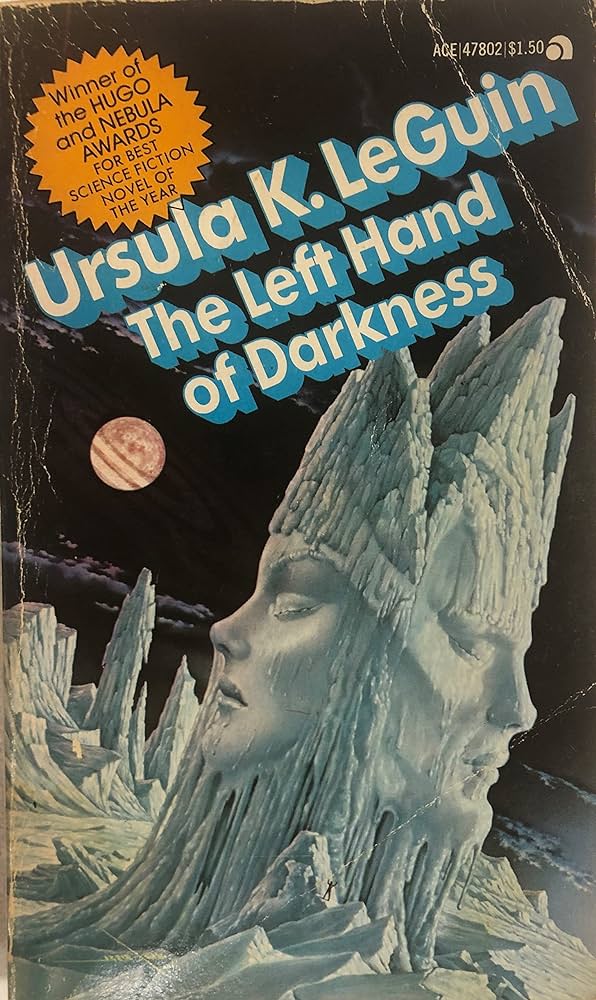 seanhtaylor's tweet photo. Why, for the love of Pete, is this not a major sci-fi film or a streaming season yet? #UrsulaKLeGuin #UrsulaLeGuin #scifi #scifibooks #LeftHandofDarkness #genderissues #genderfluid https://t.co/ic75oISCZE