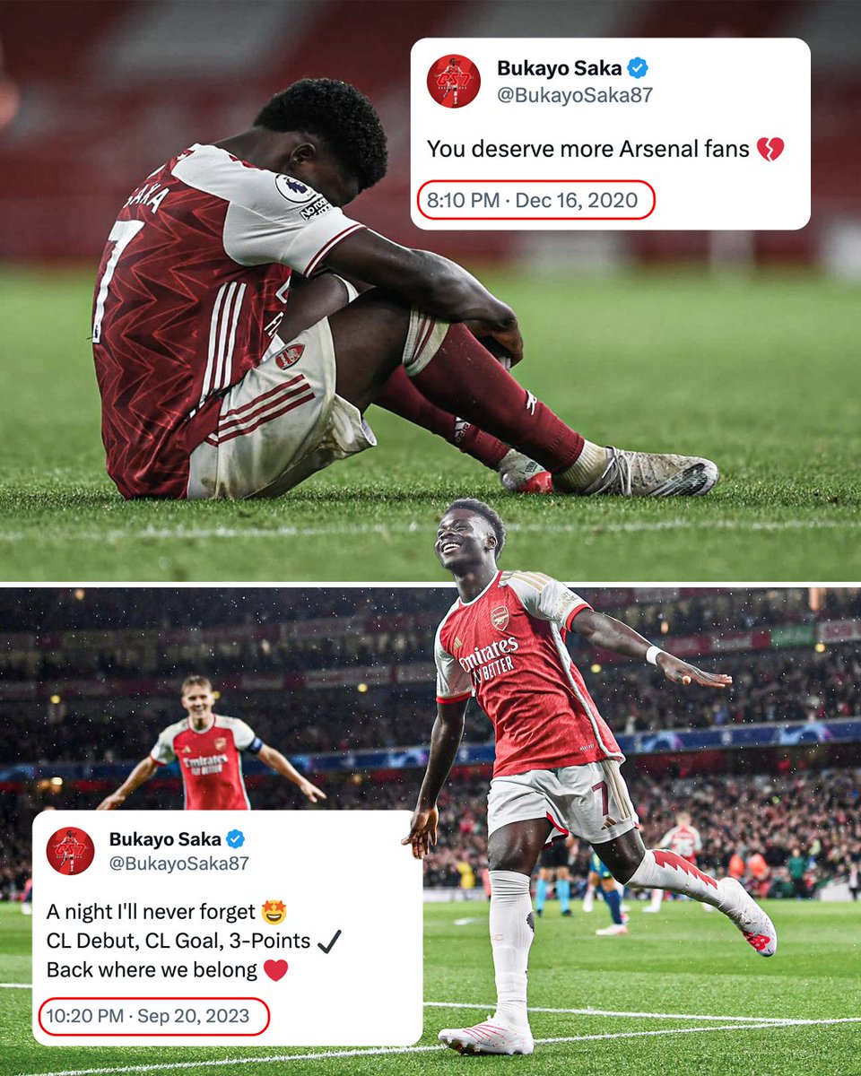 Joe_d39's tweet photo. Arsernal fans Do You Remember This???👳‍♂️👇👇👇
Bukayo Saka has Never been the same Again⚡⚡⚡ https://t.co/M55pkhVpth