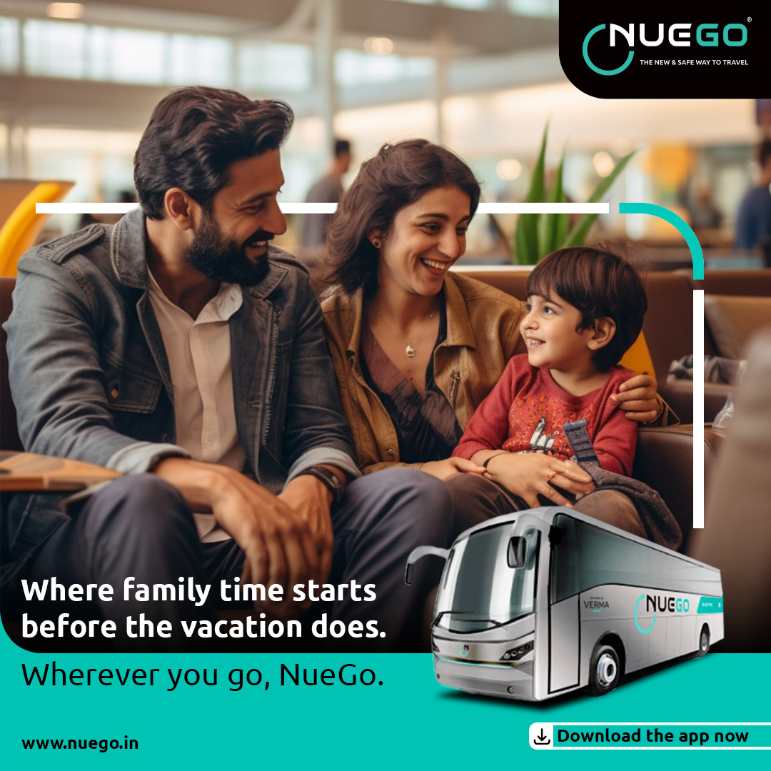 nuegoindia's tweet photo. Family is your first priority. Keeping them comfortable is ours.
Experience comfort like never before with #NueGoBuses
#NueGo #electricbus #NueGobus #intercitytravel #comfortabletravel #modernamenities #travel #evbus https://t.co/iJSub34K86