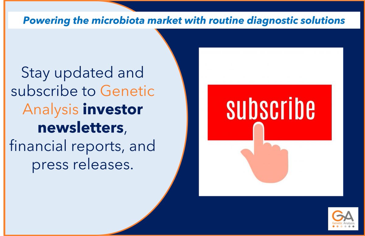 [#new] 📃 Stay updated and subscribe to <a href="/GeneticAnalysis/">Genetic Analysis AS</a> investor newsletters, financial reports, and press releases

➡️Subscribe: genetic-analysis.com/stay-updated-a…