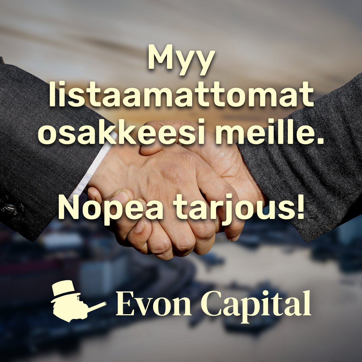 Onko sinulla tai kuolinpesällä listaamattomia osakkeita?
Me muutamme osakkeet rahaksi!
✅Aina nopea ja selkeä tarjous.
✅Helppo tarjouspyyntölomake.
✅Teemme tarjouksen kaikista listaamattomista

👇Tee ei-sitova tarjouspyyntö vaikka heti👇
forms.gle/PwLnojMZtkipU9…