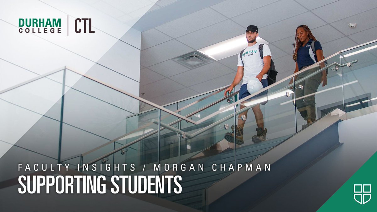 This #FacultyInsights video from October 2022 features <a href="/durhamcollege/">Durham College</a> faculty member, Morgan Chapman, professor in the Faculty of Liberal Studies, sharing her views on supporting students. Watch now: elearningmedia.durhamcollege.ca/ctlmonthly/202… #DCProud