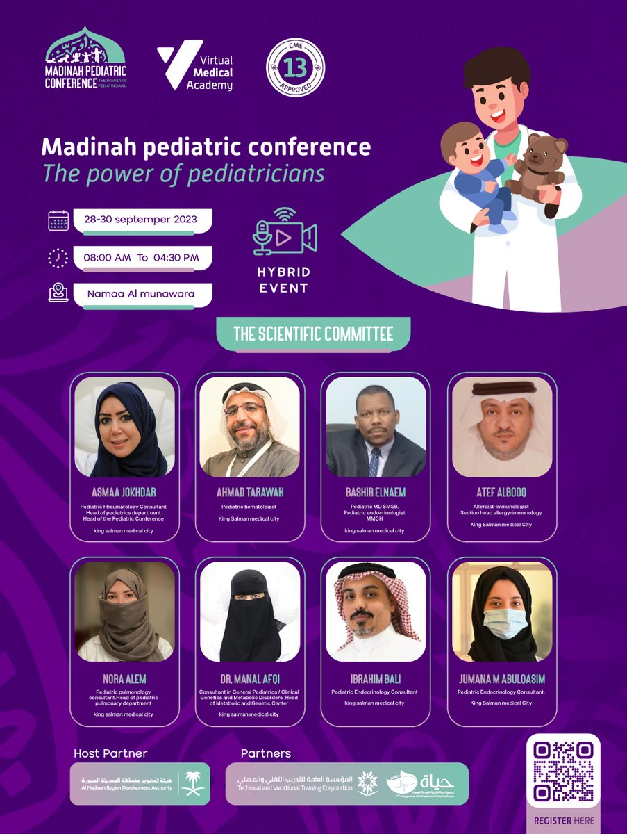 medical_vma's tweet photo. قاماتٌ علميةٌ على أعلى مستوى، رسمت خارطة الطريق ل #مؤتمر_المدينة_لطب_الأطفال
والهدف واحد ..

تبادل الخبرات حول كل ما يتعلّق باختصاصات طب الأطفال الفرعية، الأمراض التي تصيب هذه الفئة وأحدث التوصيات العلمية للتعامل معها.

13 ساعة تعليم طبي مستمر

حضورك رسالة
https://t.co/Y2c4hlsyGQ https://t.co/AnL9PhOUx5