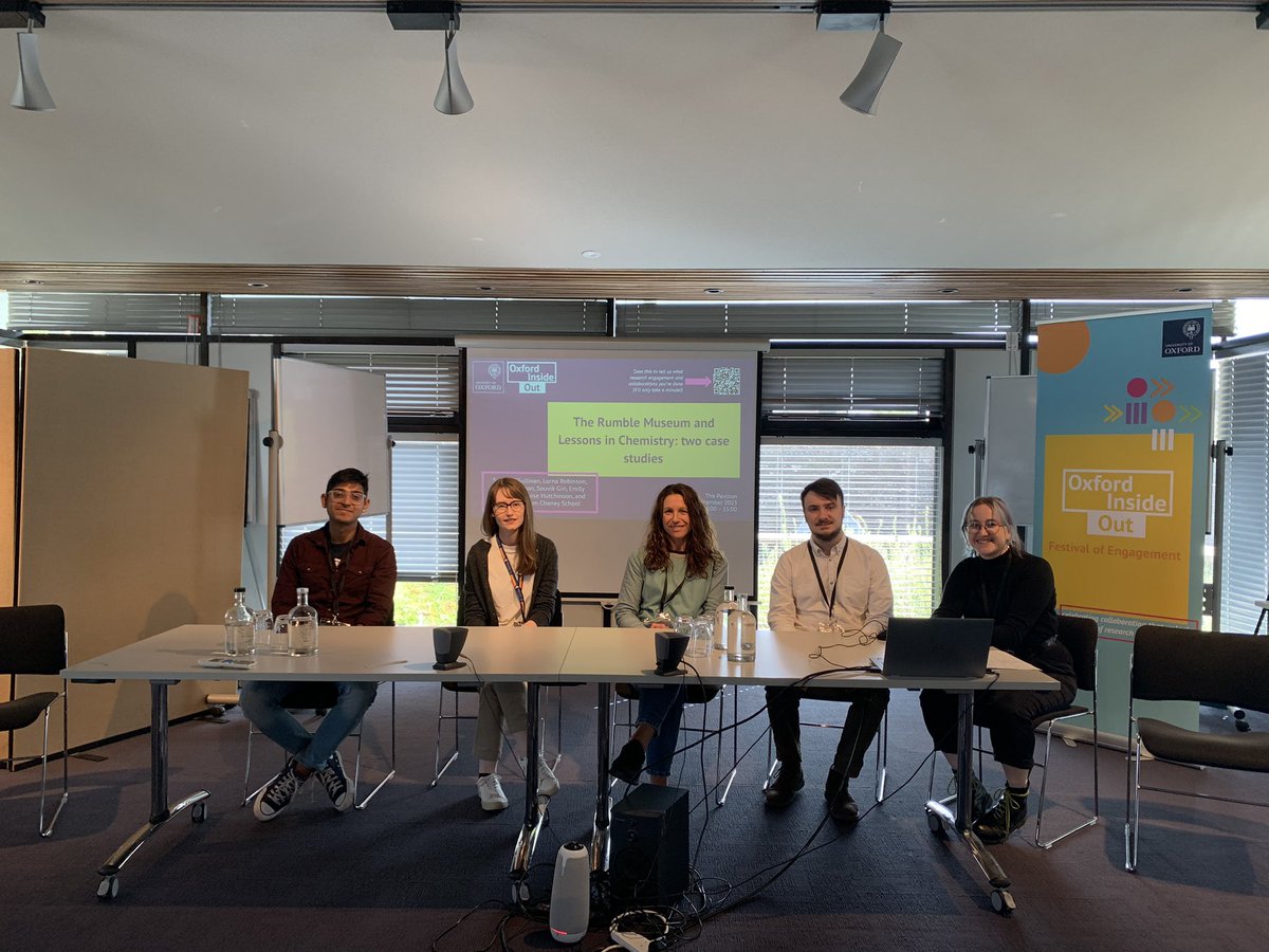 ChemOutreachOxf's tweet photo. All set for our case study session @OxResServ Oxford Inside Out Festival. Looking forward to sharing what we’ve learnt from developing and delivering schools workshops based on @OxfordChemistry research in @williamsgroupox, @vincentgroupox & @IneosOxford #OxPER @mplsoxford https://t.co/Z5vvXFDwWy