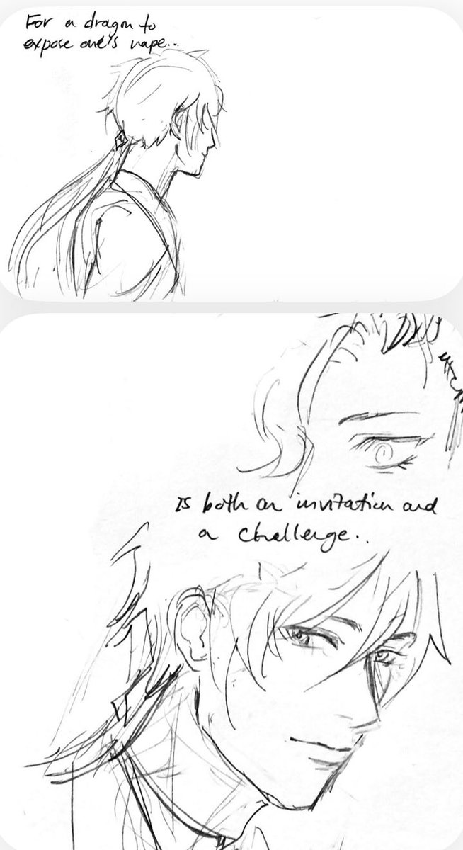 slouph_art's tweet photo. Zhongli meets Neuvillette in Fontaine🔸🐉 (and age old dragon instincts are activated) https://t.co/4vtYT62ToJ