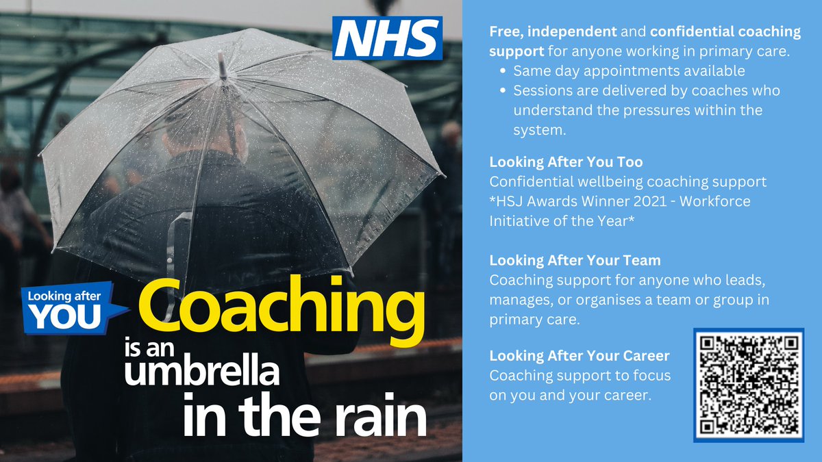 It is very important to look after your own health and wellbeing when supporting others to look after theirs.  
Anyone working in Primary Care can access free Health Coaching here england.nhs.uk/lookingafteryou
<a href="/NHSEngland/">NHS England</a> <a href="/Pers_Care_Inst/">Personalised Care Institute</a> <a href="/Pers_Care/">Personalised Care</a> <a href="/AndrewTPC/">Andrew McDowell</a> #healthcoaching