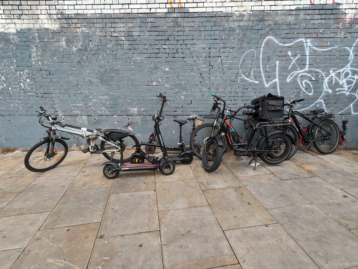 A successful event at Shoreditch fire station as a part of surround the town in partnership with Hackney Council. Cycle marking exchanging places and a number of illegal electric vehicles seized.