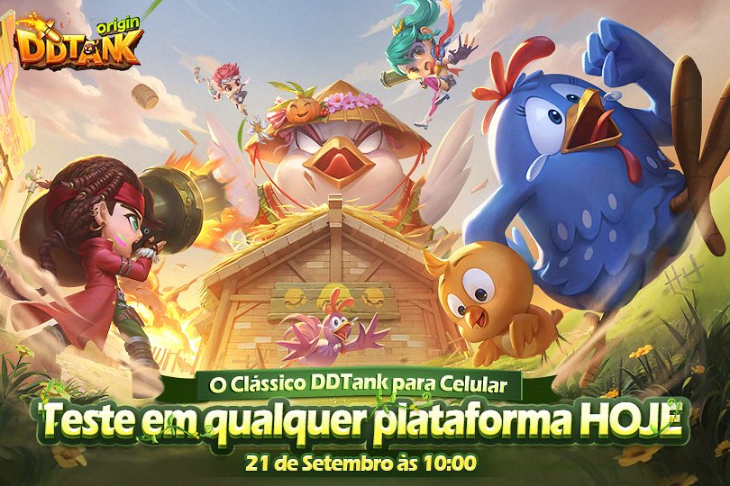 ddtankoriginbr's tweet photo. 🎉A espera acabou! Estaremos oficialmente online em 21 de Setembro às 10h (UTC-3) com o jogo de tiro por turnos mais clássico e nostálgico，Convidamos nossos amigos da Galinha Pintadinha para se juntarem a essa aventura! Vamos lutar juntos!

#DDTankorigin #galinhapintadinha https://t.co/ZAn07Q178x