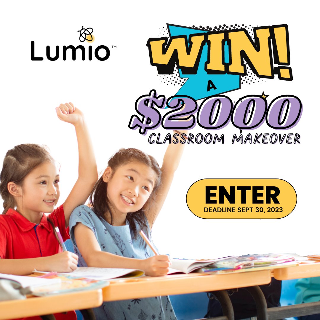 LumioSocial's tweet photo. 🎉 Get ready for the  #ClassroomMakeover contest countdown! 

There are just 10 days left to enter! 👀

If you have already entered - tag 10 teachers that you want to see get a classroom makeover!

If you have not entered yet - enter NOW at the links in our bio! 🔗

#CleartheList https://t.co/VHh1HezNtx