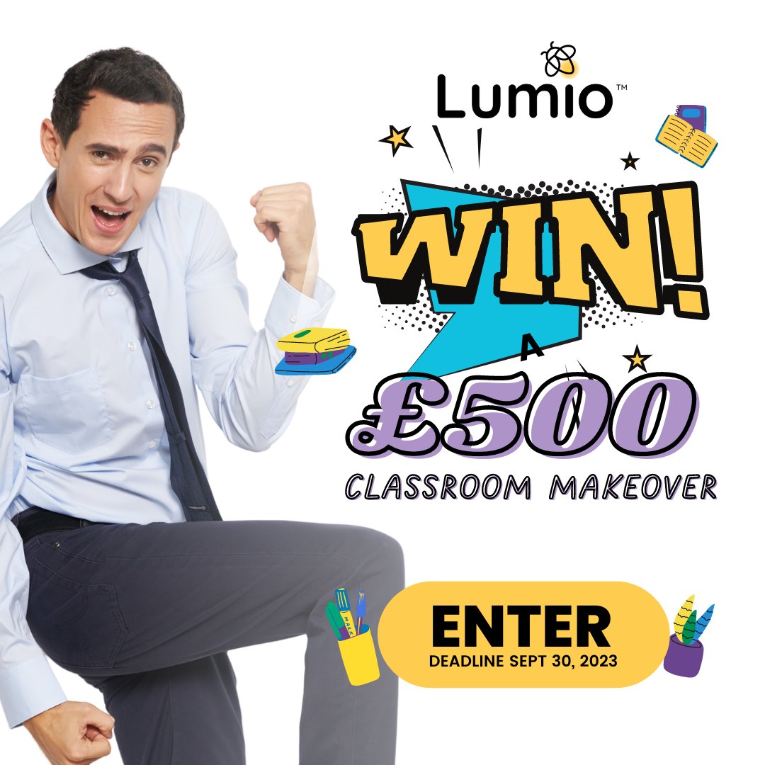 LumioSocial's tweet photo. 🎉 Get ready for the  #ClassroomMakeover contest countdown! 

There are just 10 days left to enter! 👀

If you have already entered - tag 10 teachers that you want to see get a classroom makeover!

If you have not entered yet - enter NOW at the links in our bio! 🔗

#CleartheList https://t.co/VHh1HezNtx