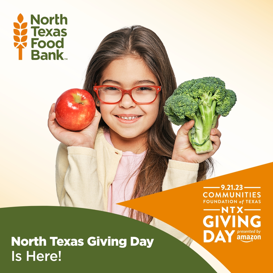ntfb's tweet image. Today is your day to help meet the growing need in our community. Please help us raise $1.5 million on North Texas Giving Day to provide 4.6 million meals. Thanks to a generous anonymous donor, your gift today will be matched up to $100,000!
ntfb.org/GivingDay