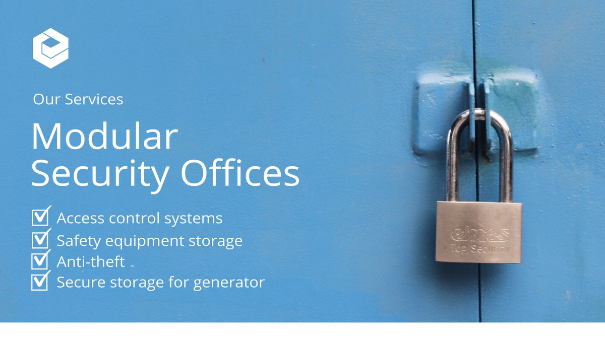 EliteSystemsLtd's tweet photo. Our security offices provide a second set of eyes so you can focus on your projects 👀 

Our modular security offices are designed to keep your construction site, staff and valuable tools safe 24/7 🫡

#modularbuildings #security #safety #securitybuilding https://t.co/dg8aNNAsvy