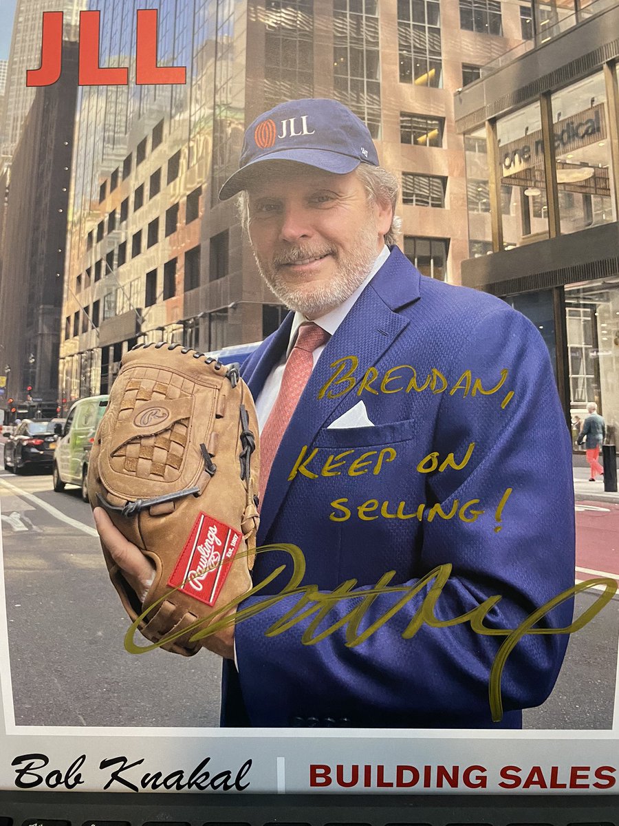 Oracre1's tweet photo. Check out my gift from @BobKnakal he put together a baseball card w/ his stats in CRE Investment Sales and sent it out to his network. Best marketing in CRE I’ve ever seen. Keep crushing it Bob!
#cre #nycrealestate #nyc #jll  #jllcapitalmarkets https://t.co/wo1Pvwvp0n