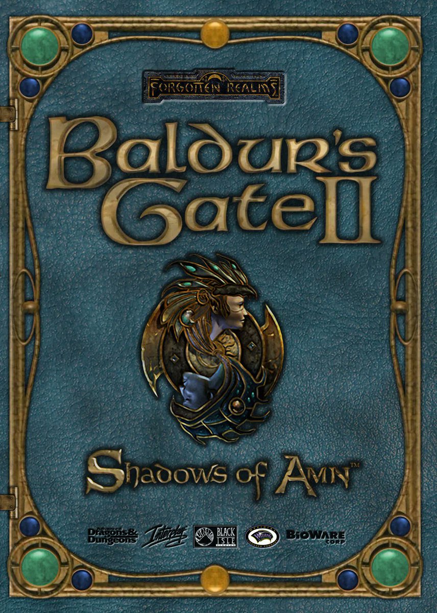 FRWiki's tweet photo. 23 Years Ago Today: Baldur's Gate II: Shadows of Amn was released by @BlackIsleStudio. Opening shortly after the events of Baldur's Gate, it continues the story of Gorion's Ward, &amp; takes place in &amp; around Athkatla, a city in Amn. 
#dnd #TBThursday #tbt 

https://t.co/roDyUCGzl2 https://t.co/45HOCmeb6c