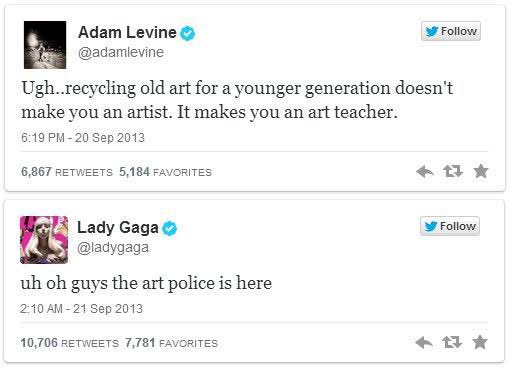 AMENARTPOP's tweet photo. 10 years ago, lady gaga ended adam levine’s career. https://t.co/hldEIZVk5T