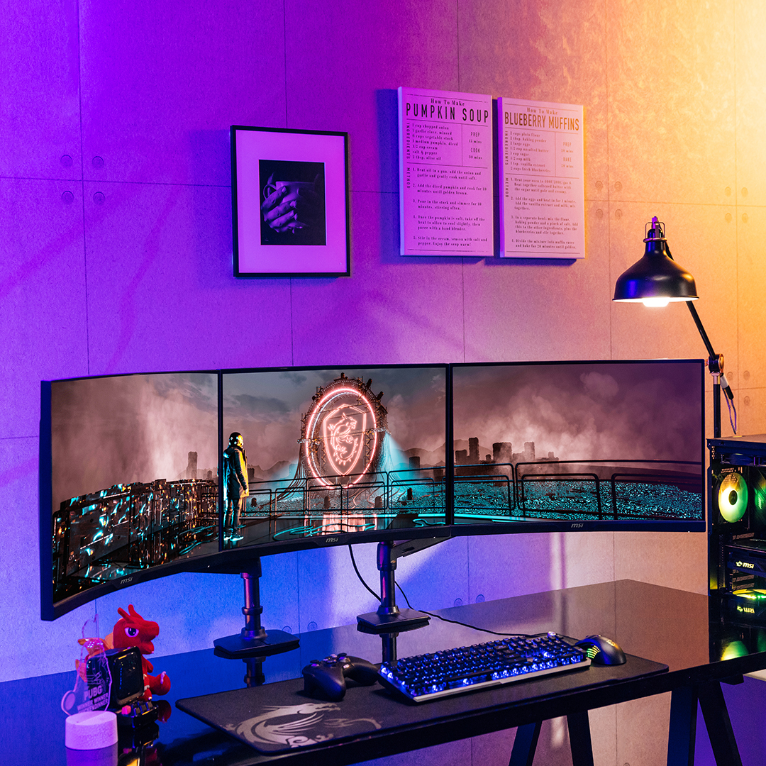 MSI__UK's tweet photo. One screen or many? Which multiple monitor setup suits YOUR daily grind? Explore more setup Idea: https://t.co/s6xbJ7SYGM
Don's miss out the #MSIWallpaperChallenge giveaway for a chance to win you a ultimate monitor.
#msimultimonitor https://t.co/MevmtnvpdE