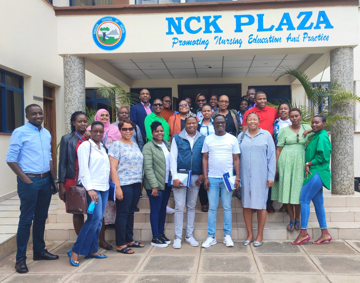 NCKenya's tweet photo. .@NCKenya hosted a delegation of @MoHBotswana, Nursing and Midwifery Council of Botswana &amp; @PalladiumImpact, with a team from @MOH_Kenya, @uonbi and @USAIDKenya.

They visited NCK for a learning visit on the regulatory Human Resource Information System (rHRIS) and NCK processes. https://t.co/4qwqbys5h7