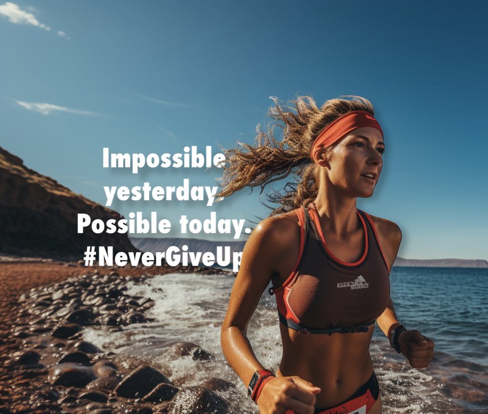 Impossible yesterday. Possible today. #NeverGiveUp 

#keepmovingforward #triathlonmotivation #runningmotivation #runner #run #runnergirl