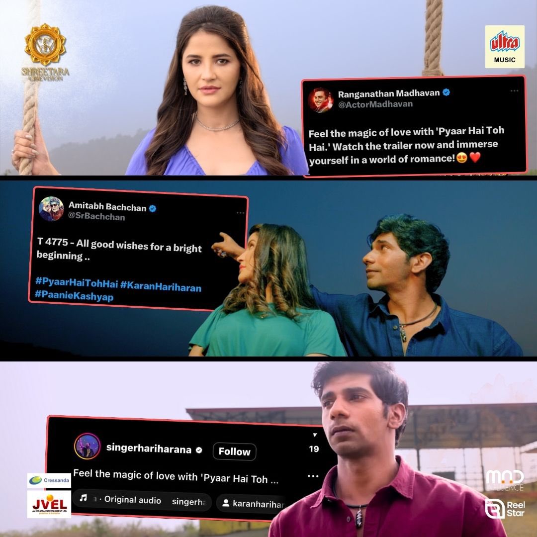 ShreetaraC15413's tweet photo. Overflowing with gratitude for the outpouring of love, blessings, and unwavering support for of our movie! 🙏💖

@Ultrahindi
@Sanjjeevk
@KaranHariharan
@PaanieKashyap
@sunittaradia 
@pradeepchase 
@jaiviratra 
@simplytyagi1
@whoisthisrohit 

#pyaarhaitohhai #traileroutnow #phth https://t.co/wX8G1rZZ3O