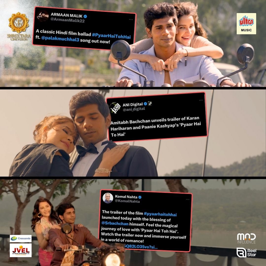 ShreetaraC15413's tweet photo. Overflowing with gratitude for the outpouring of love, blessings, and unwavering support for of our movie! 🙏💖

@Ultrahindi
@Sanjjeevk
@KaranHariharan
@PaanieKashyap
@sunittaradia 
@pradeepchase 
@jaiviratra 
@simplytyagi1
@whoisthisrohit 

#pyaarhaitohhai #traileroutnow #phth https://t.co/wX8G1rZZ3O