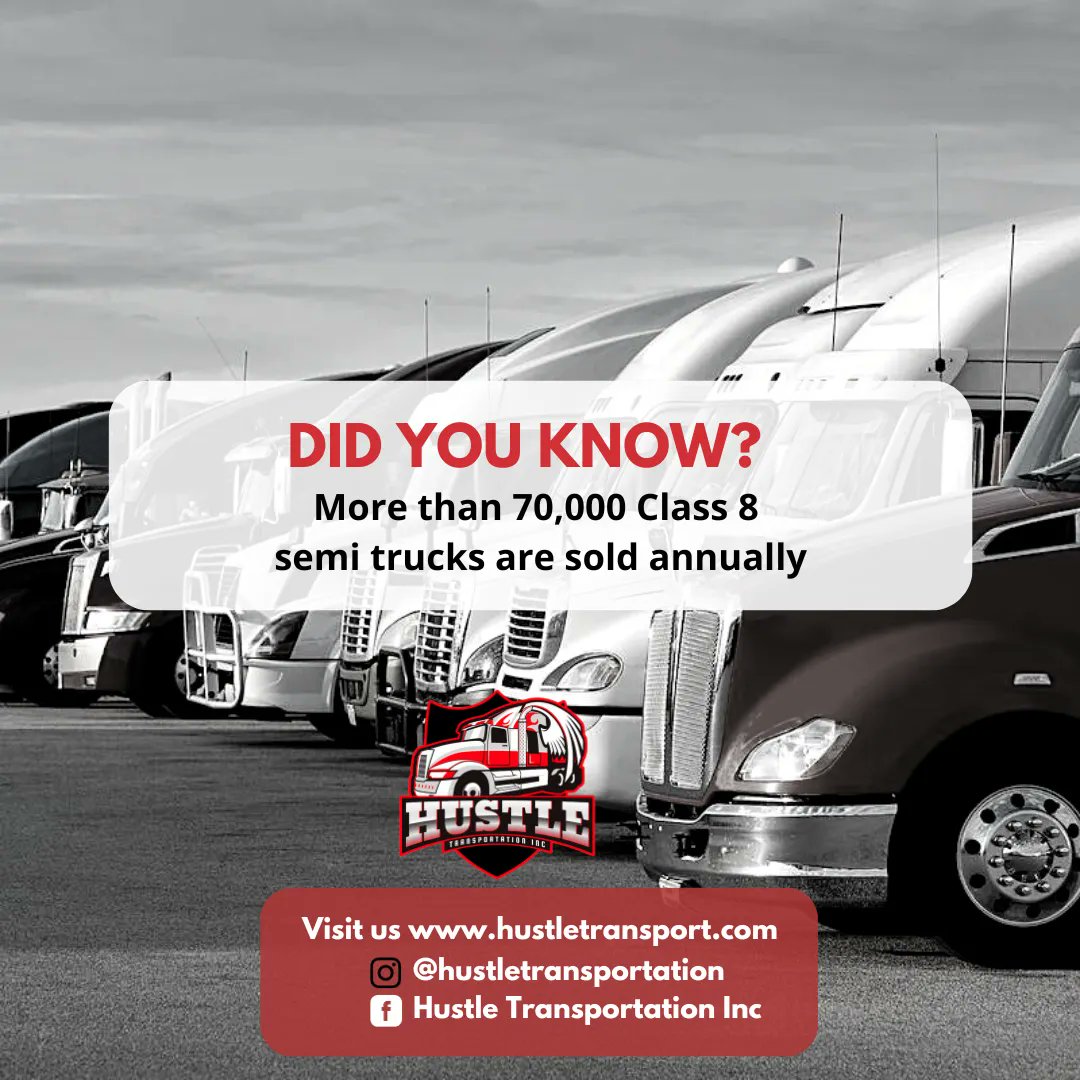 HustleTransport's tweet photo. Freightliner is the top semi-truck brand in N America, selling more than 70,000 Class 8 trucks annually &amp; holding just under a 40% market share. Freightliner's Class 8 truck line is the Cascadia. Depending on the engine, the Cascadia has btw 350 and 605 horsepower &amp; up to 2050 lb https://t.co/XiNEPD1b0u