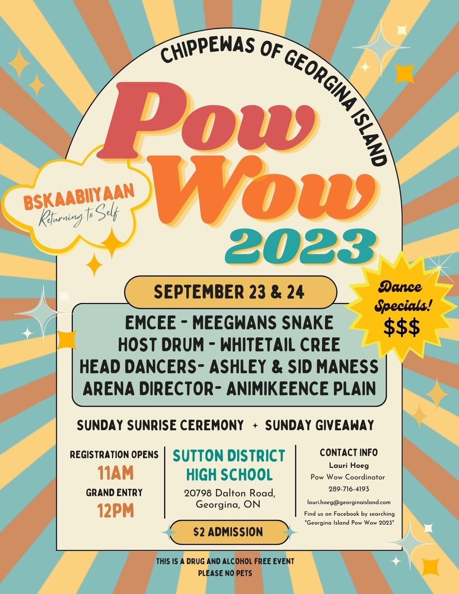 York Region DSB (@yrdsb) on Twitter photo 🧵ICYMI: The <a href="/ChippewasofGI/">Chippewas of GI</a>
will be holding their annual Pow Wow on September 23 & 24 at <a href="/SuttonDHS/">Sutton DHS</a>.
This year's theme is Bskaabiiyaan, Returning to Self. All are welcome to attend.
Learn more about pow wow etiquette and protocols ⬇️⬇️⬇️ 🧵ICYMI: The <a href="/ChippewasofGI/">Chippewas of GI</a>
will be holding their annual Pow Wow on September 23 & 24 at <a href="/SuttonDHS/">Sutton DHS</a>.
This year's theme is Bskaabiiyaan, Returning to Self. All are welcome to attend.
Learn more about pow wow etiquette and protocols ⬇️⬇️⬇️