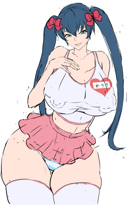 華麗に○学生になりきるアサギさんのラフです 