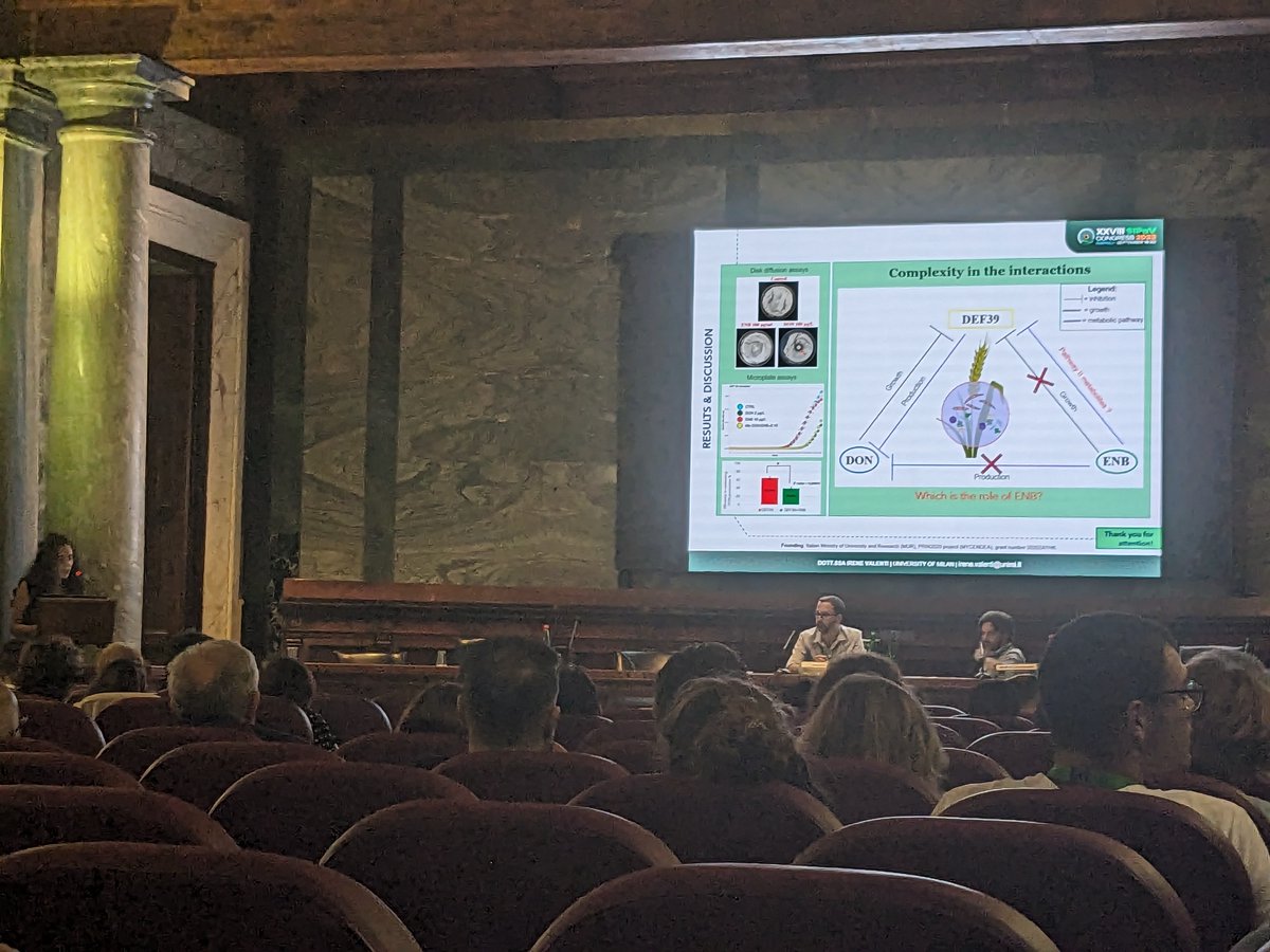 enniatin's tweet photo. Irene Valenti presents her MYCENDEA work at the national conference of Plant Pathology (SIPAV) in Naples. She received a SIPAV grant for young researchers. https://t.co/OXcF2kQChs