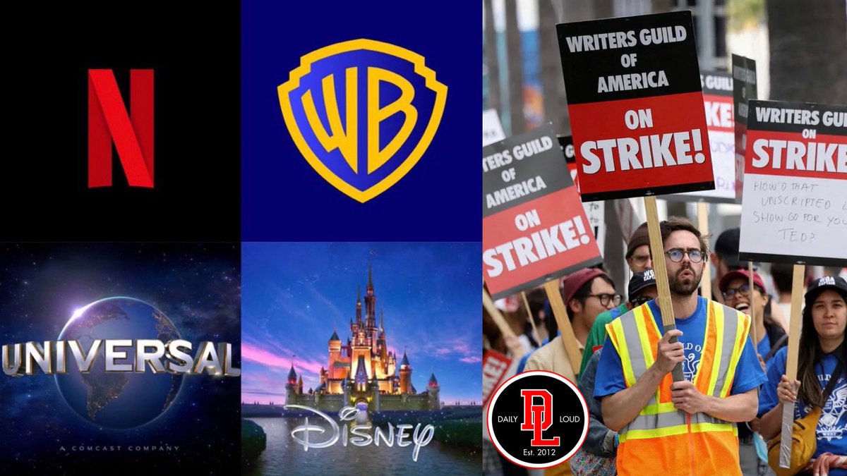 DailyLoud's tweet photo. BREAKING: Hollywood writers and producers are near an agreement to end the Writers Guild of America strike after meeting face-to-face on Wednesday. The deal could be finalized today, according to CNBC 🎉🙏 https://t.co/XIb4utvzND