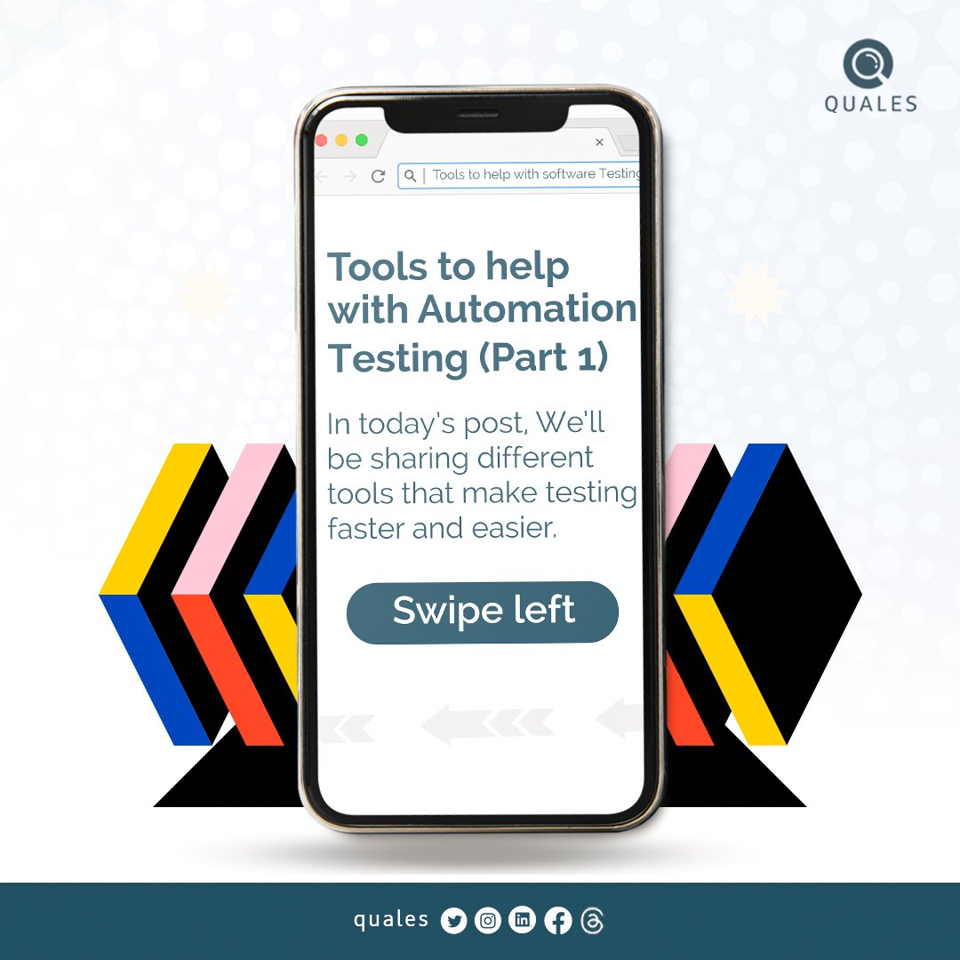 Qualestech_'s tweet image. Testers, We've compiled a list of some effective tools to make your testing journey easier.
Swipe ⬅️ to view
Learn this and more by registering for our upcoming Software testing training in November!
#softwaretestingtools
#softwaretestingtraining
#instablog #WhatsApp
#subsidy