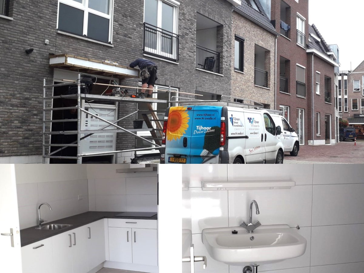 Met onze expertise in werktuigbouwkundige installaties dragen we bij aan de renovatie, uitbreiding en verduurzaming van een gebouw in Ommen. De gasloze appartementen hebben elektrische verwarming en boilers en een collectieve waterleiding met individuele meters. #DuurzaamBouwen
