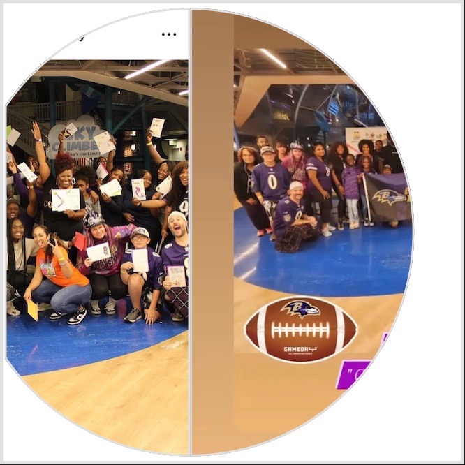 So proud of Marticville Middle Student Bryce Rhoads! They're making a positive impact by participating in #LailasGift, a fantastic volunteer event supported by the Baltimore Ravens and United Way of Central Maryland.
