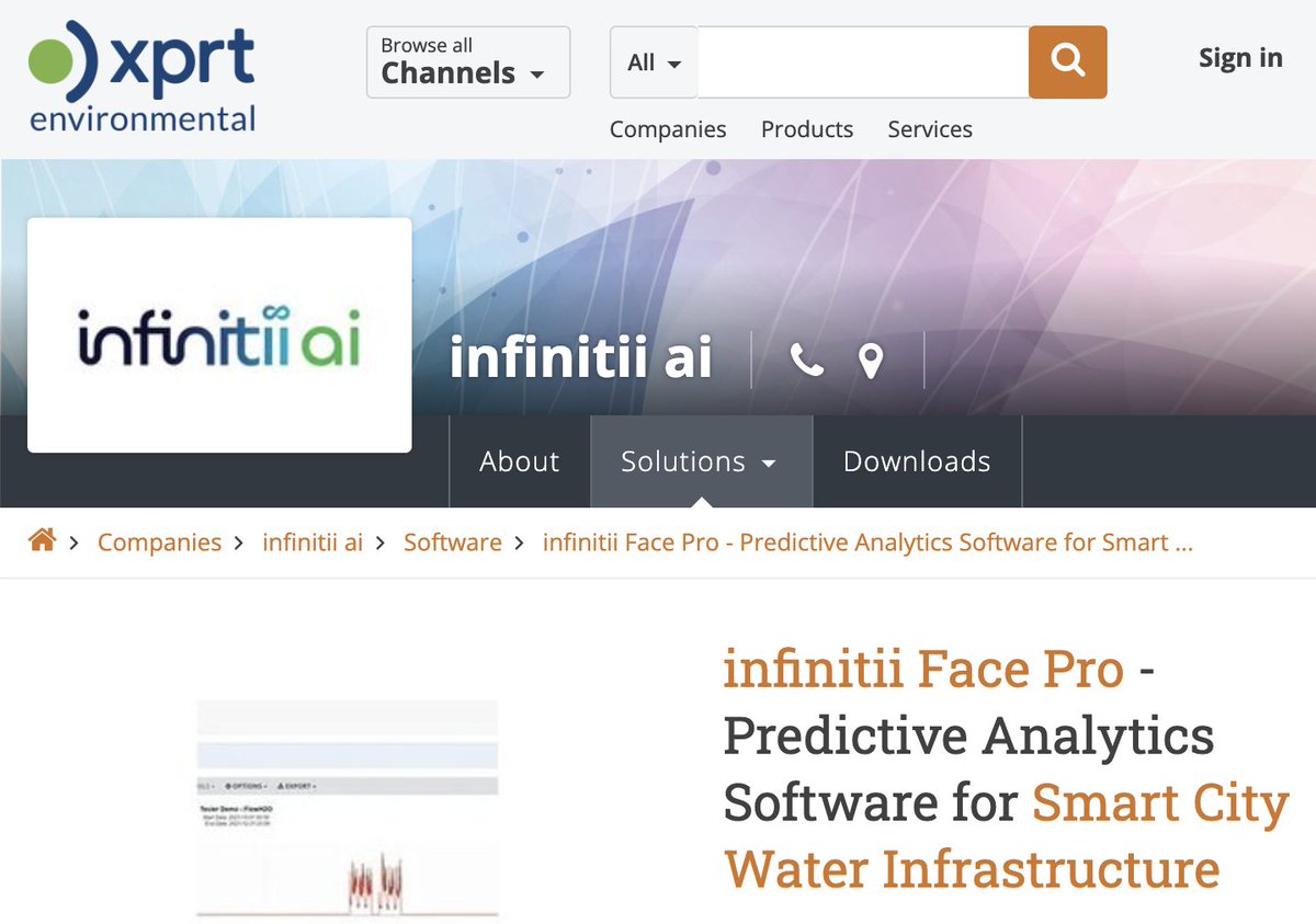 As featured on #EnvironmentalXPRT global #environmental industry marketplace, infinitii face pro is a #streaminganalytics application for #datatransformation that allows you to add logic and #algorithms for #realtime processing. #ML #AI #WaterUtilities

$IAI.cn #CSE $CDTAF $7C5