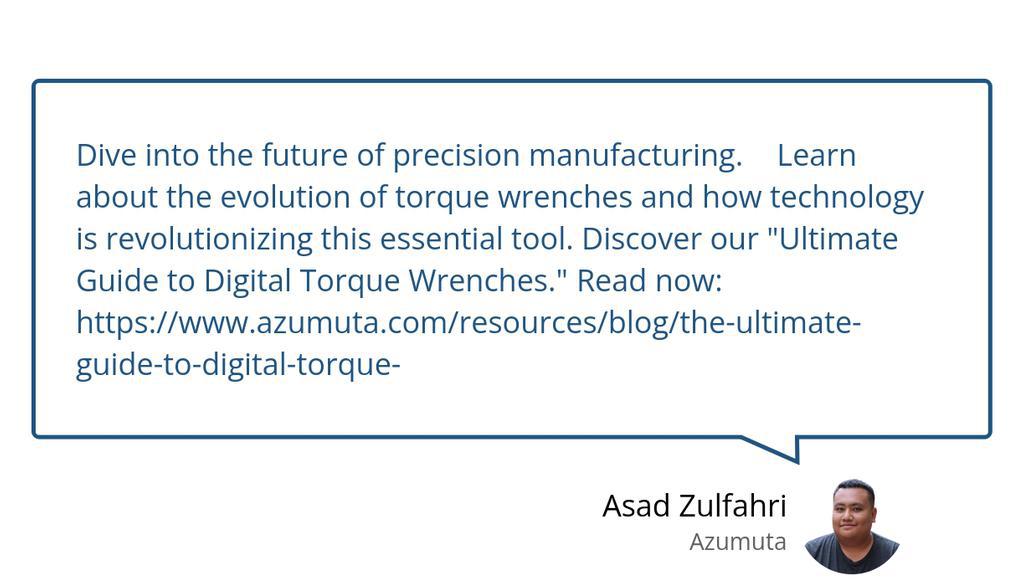 The Ultimate Guide to Digital Torque Wrenches
▸ lttr.ai/AHGxJ

#Manufacturing #Digitaltransformation #DigitalTorqueWrench #DigitalTorqueWrenches #PrecisionTorque #QualityManagement #ManufacturingEfficiency #ManufacturingProcess